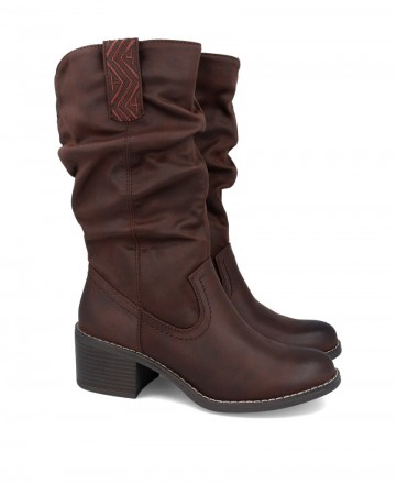 Botas marrón oscuro mujer Mustang Persea H 52761