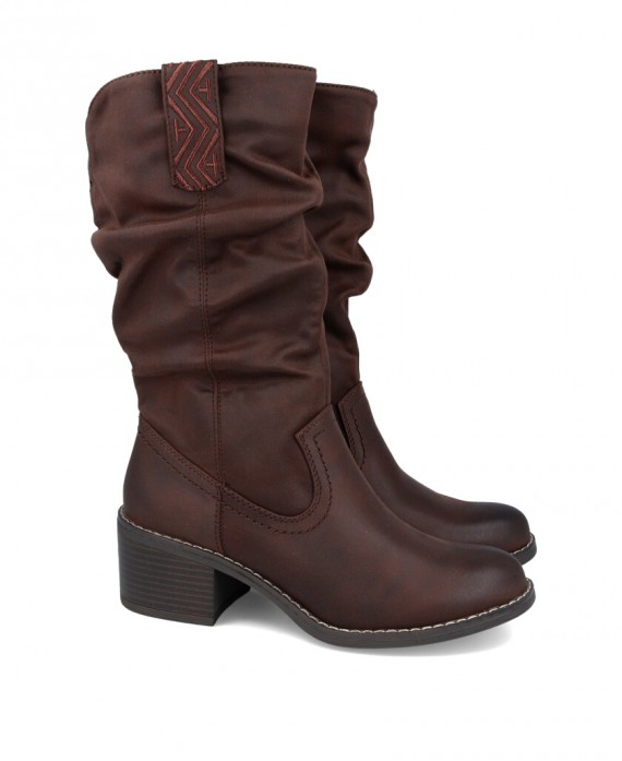 Botas marrón oscuro mujer Mustang Persea H 52761