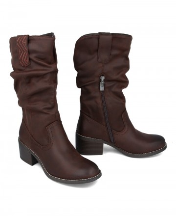 Botas marrón oscuro mujer Mustang Persea H 52761