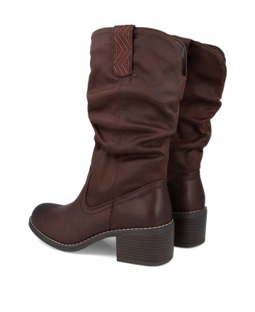 Botas marrón oscuro mujer Mustang Persea H 52761