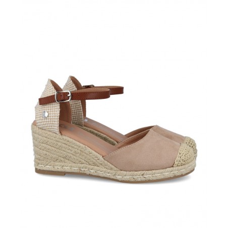 Alpargatas beige mujer Xti 140746