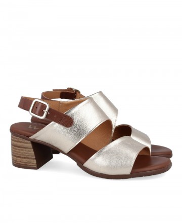 Sandalias de piel metalizadas Catchalot k-111709