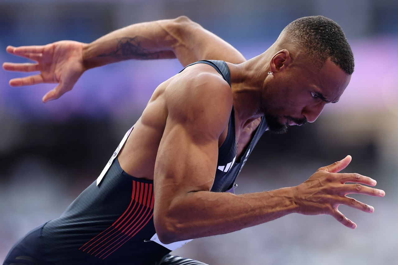 Matthew Hudson-Smith of Great Britain competes in the men’s 400-meter qualifying round on August 4. 