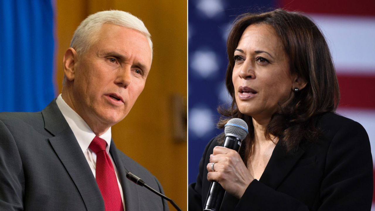 Mike Pence Kamala Harris SPLIT