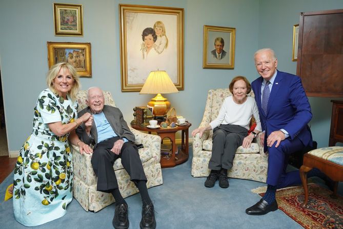 The Bidens <a href="https://www.cnn.com/2021/04/29/politics/bidens-carters-visit-georgia/index.html" target="_blank"