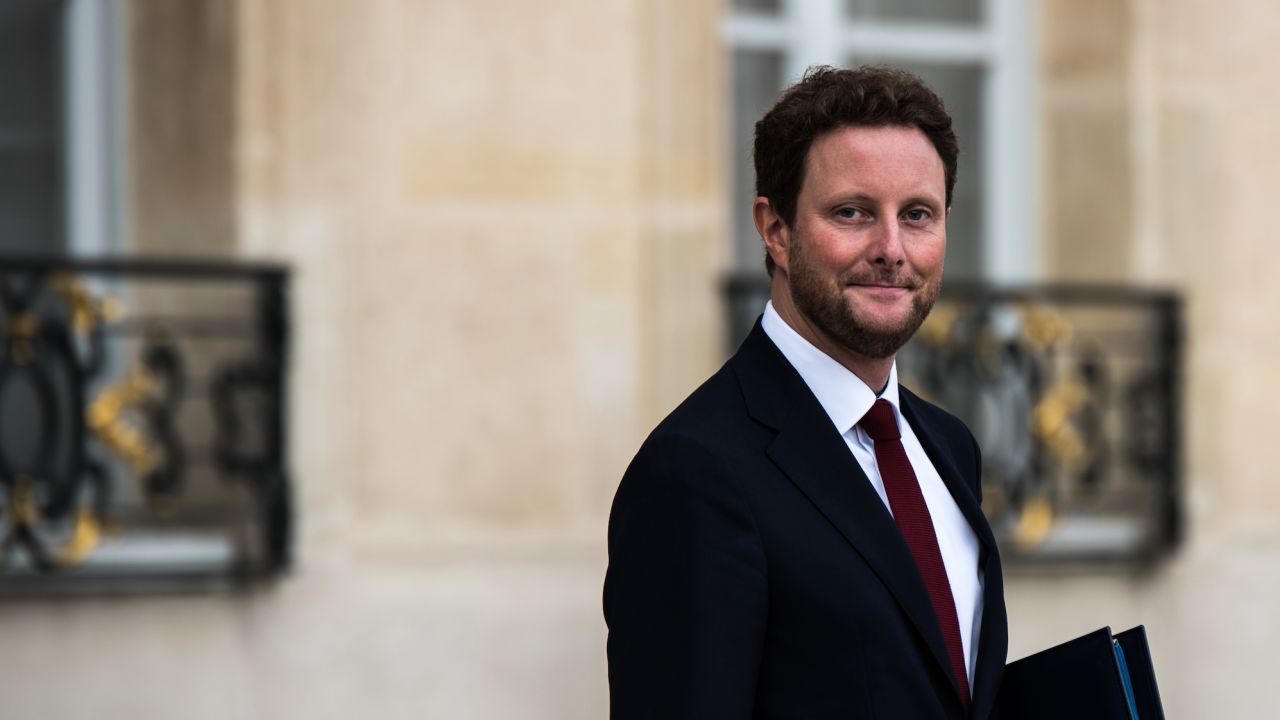 Deputy Minister for Ecological Transition Clement Beaune at the Elysee Palace after the Council of Ministers. Paris, 20 September, 2023. (Photo by Andrea Savorani Neri/NurPhoto)