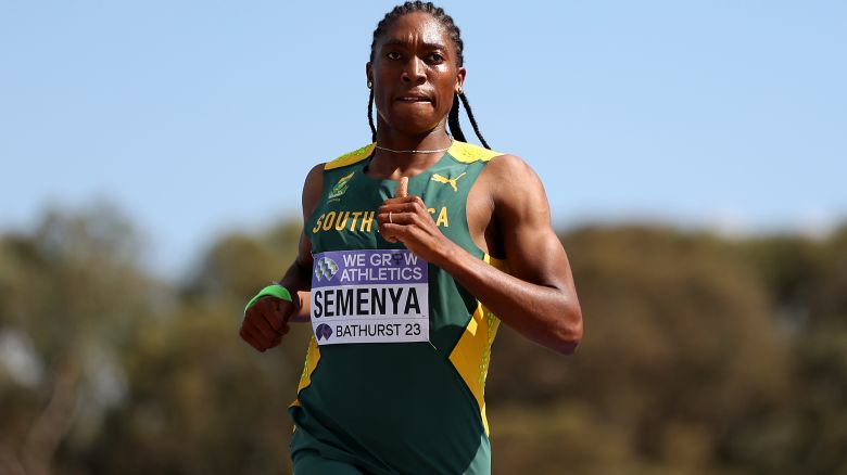 BATHURST, AUSTRALIA - FEBRUARY 18: Caster Semenya of Team South Africa competes in the Mixed Relay race during the 2023 World Cross Country Championships at Mount Panorama on February 18, 2023 in Bathurst, Australia. (Photo by Cameron Spencer/Getty Images for World Athletics )