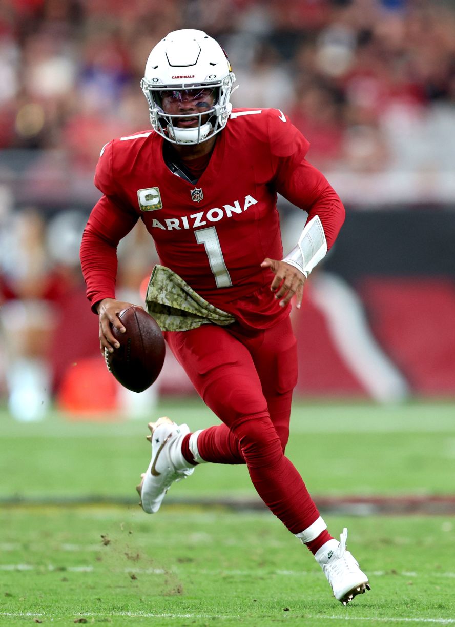 Arizona Cardinals quarterback Kyler Murray runs the ball during the Cardinals' 25-23 victory over the Atlanta Falcons on November 12. It was Murray's first game back in action after being <a href="https://www.cnn.com/2022/12/13/sport/cardinals-patriots-kyler-murray-hurt-intl-spt/index.html" target="_blank"