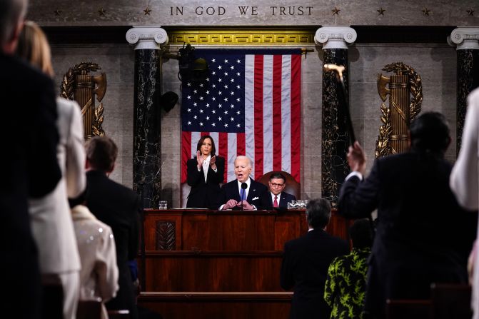 Biden delivers the annual <a href="https://www.cnn.com/politics/live-news/state-of-the-union-biden-03-07-24/index.html" target="_blank"