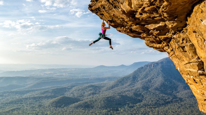 Monique Forestier, Mr Mean Goo (31) at Diamond Falls, Blue Mountains, NSW, Australia.