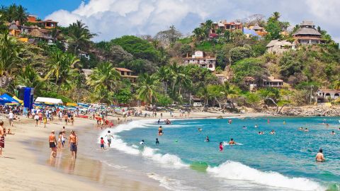 BRBN77 beach scene in sayulita, mexico