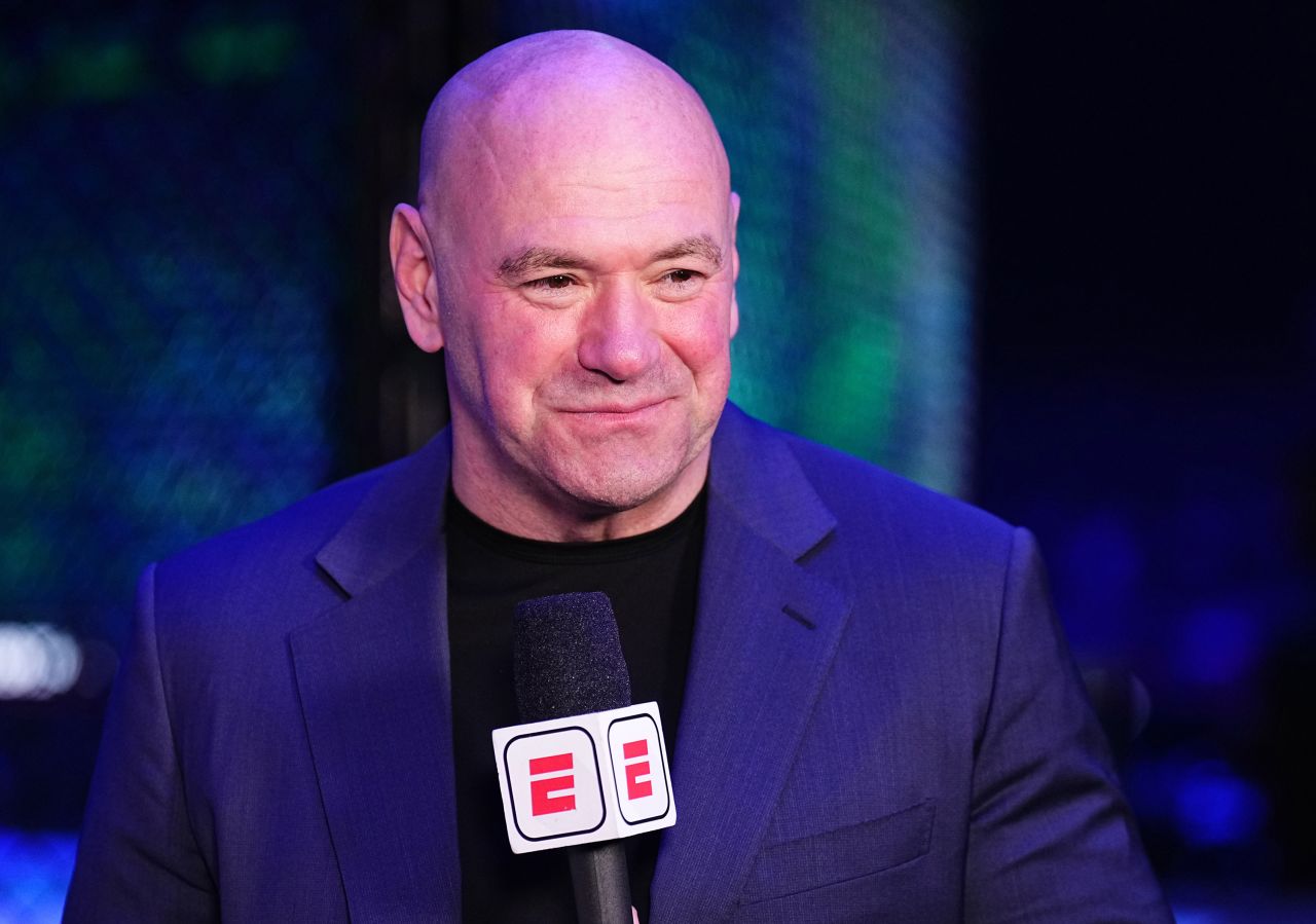 Dana White is seen during the UFC Fight Night event in Riyadh, Saudi Arabia, in June.