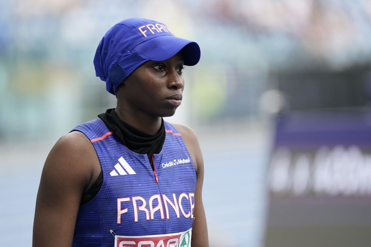 France's Sylla Sounkamba is pictured during the European Athletics Championships in Rome, Italy, on June 11. 