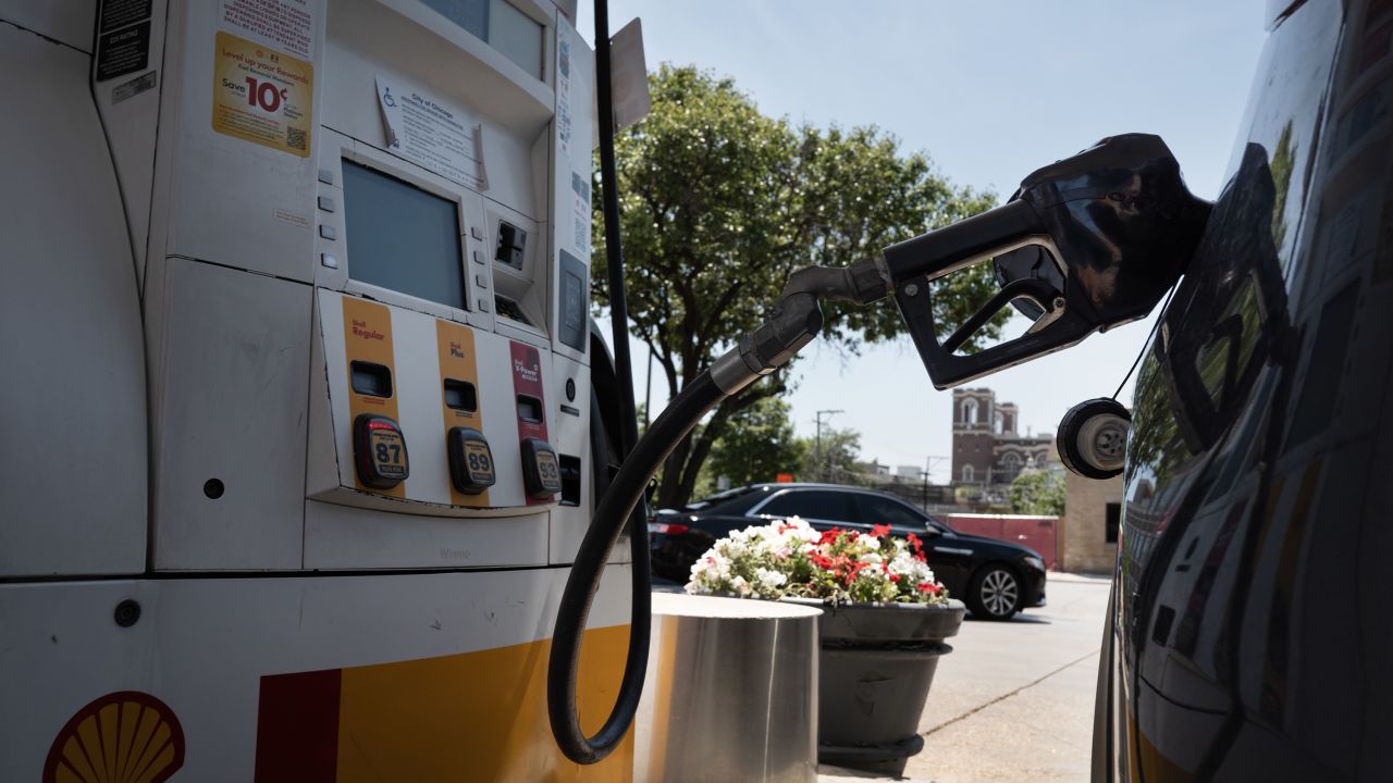 A customer purchases gas at a station on June 11, 2024 in Chicago, Illinois.