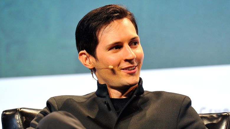 Durov speaking at an event in California in 2015.