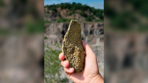 stone tool possibly from Layer VII at Korolevo I. Surface find.