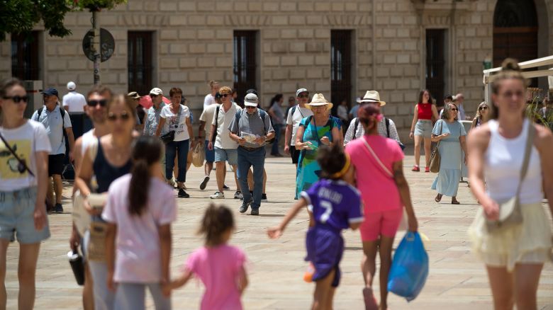 Mandatory Credit: Photo by Jesus Merida/SOPA Images/Shutterstock (14559256p)
Tourists are seen walking along Alcazabilla street, amid a context of increasing rejection of mass tourism. Malaga has experienced significant growth in mass tourism and an increase in the number of tourist apartments in the city centre and neighborhoods. These factors have resulted in rising rental and housing prices. Local neighbourhood associations and organisations are calling for measures to be introduced to limit rental prices and the impact of mass tourism.
Tourism in Malaga, Spain - 26 Jun 2024