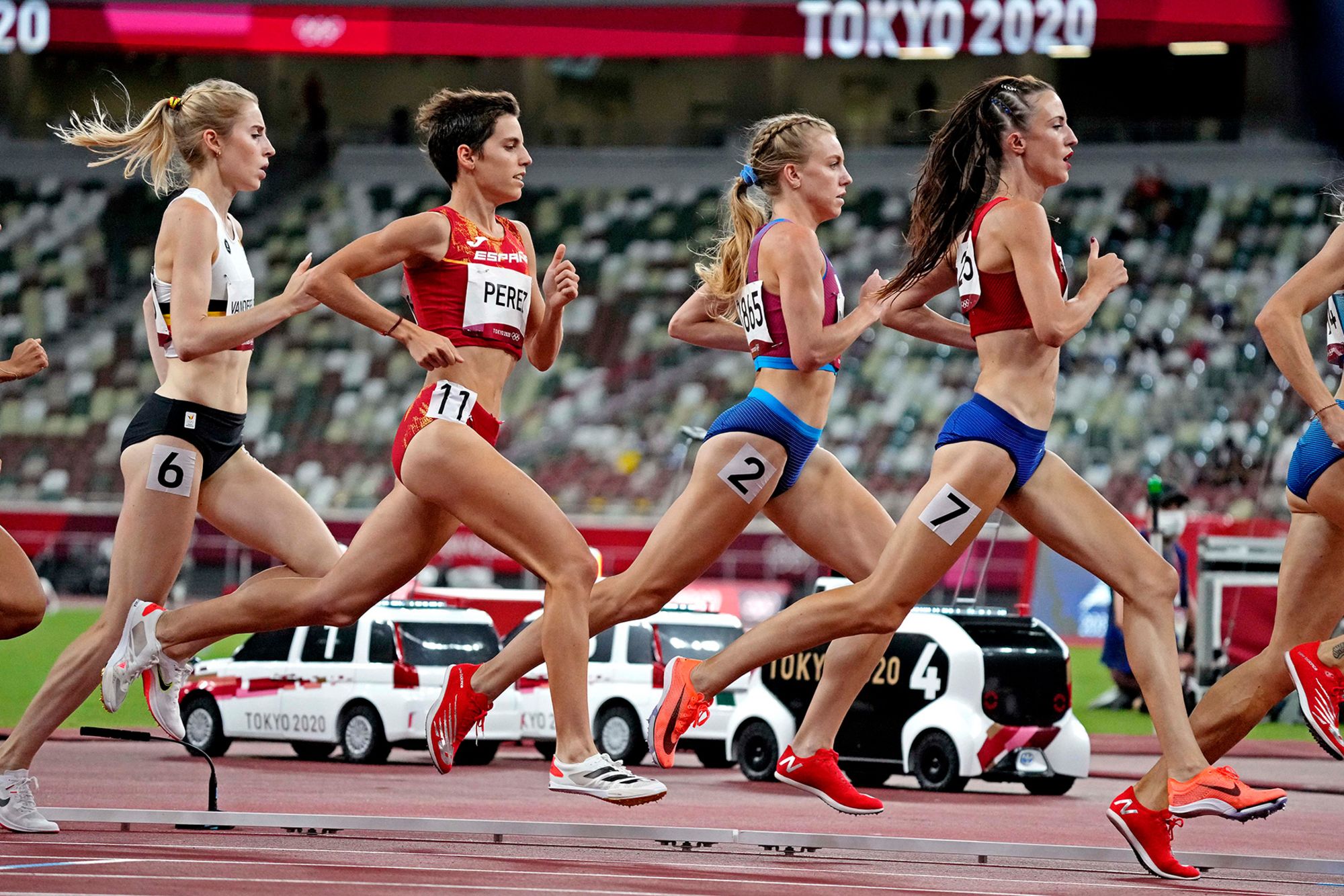 The women's 1500-meter semifinals during the Tokyo 2020 Summer Olympics.