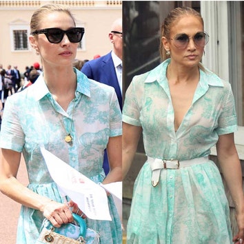 Jennifer Lopez y Beatrice Borromeo, como dos gotas de agua con el mismo vestido camisero de Dior