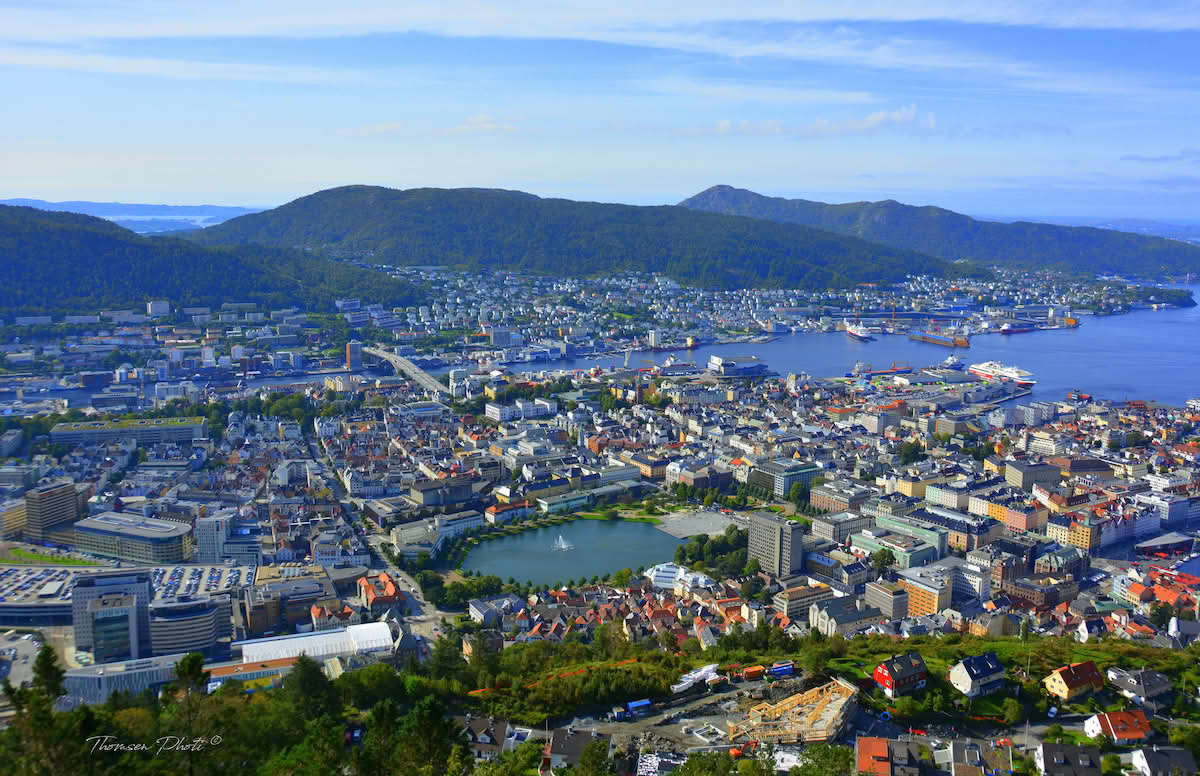 Bergen sett fra Fløyen