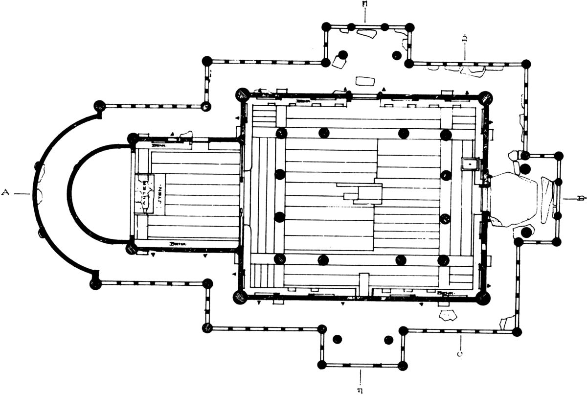 Grunnplan av kirken