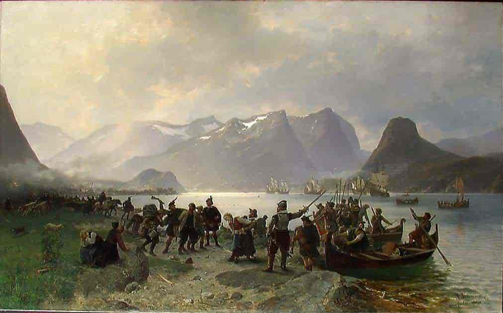 Sinclairs landing i Romsdal, 1876