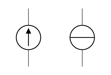 Strømkilde, kretssymboler