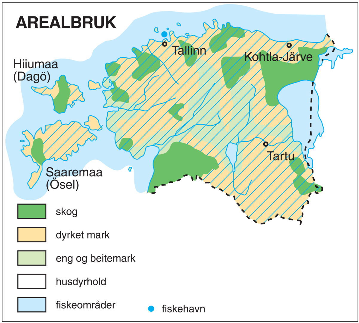 Estland, øk. kart