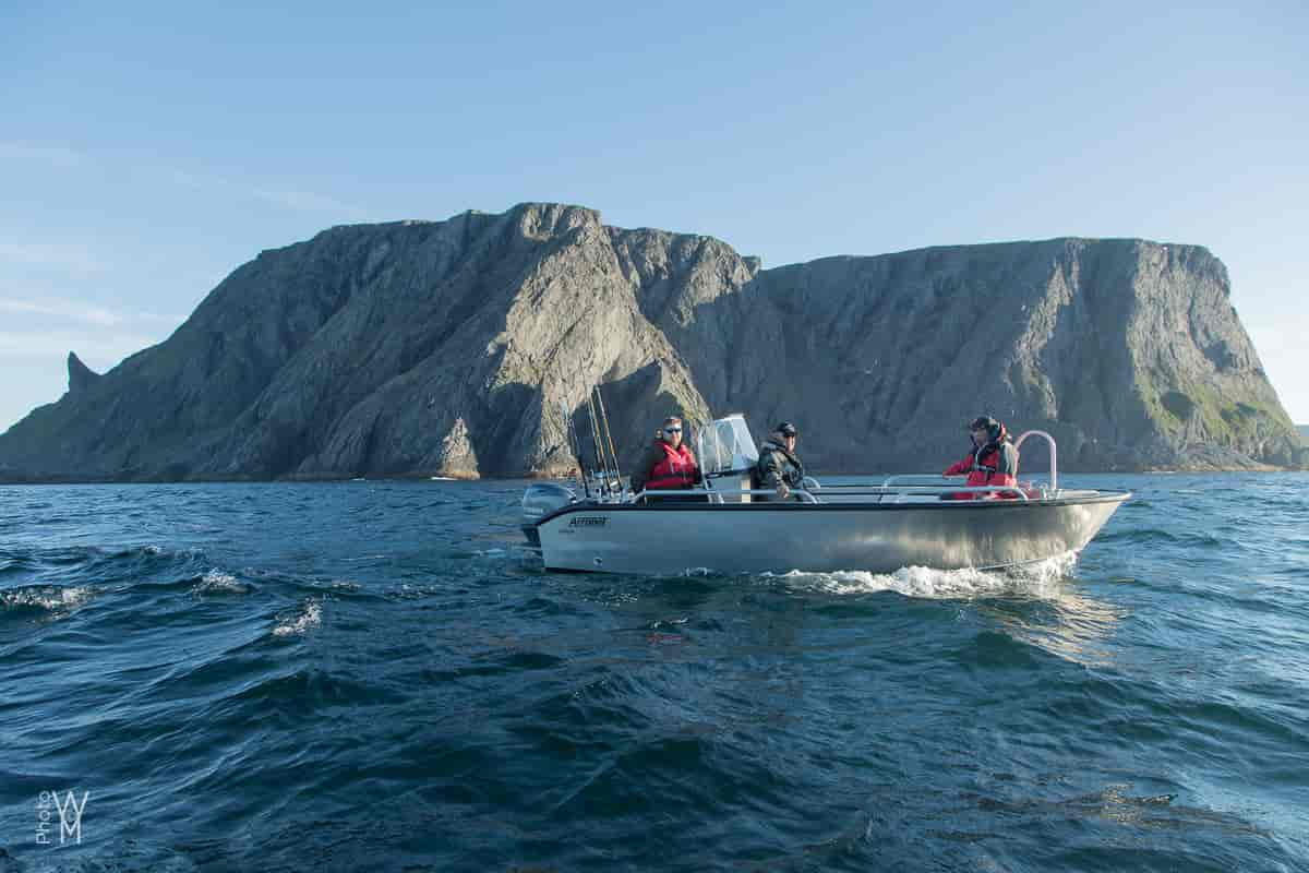 Fiske ved Nordkapp - Platået med Nordkapp hornet i bakgrunnen