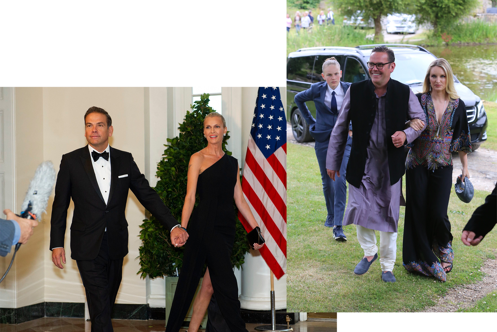 From left Lachlan and his wife Sarah at the White House in 2019 at a state dinner hosted by President Donald Trump in...