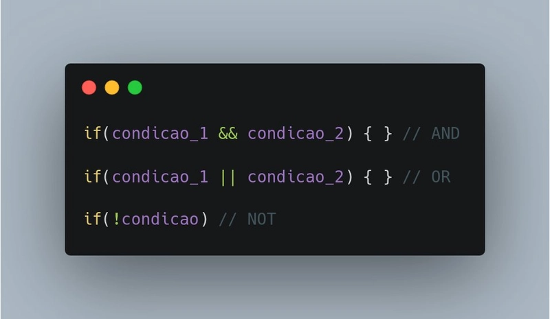 Exemplo de condicionais em programação