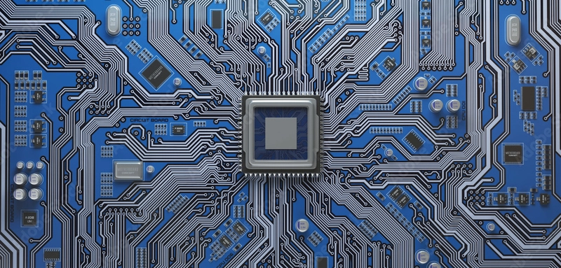 Imagem abstrada de circuito integrado