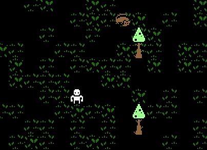 Animated screen shot of ranged combat