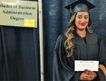 Salma Ameera Husain completes the Master of Business Administration (MBA) Degree