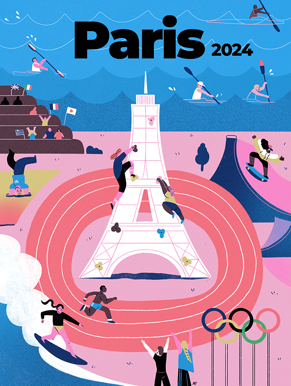 Series of illustrations: Paris Olympic Games 2024