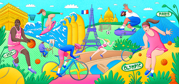 Olympics: sports illustrations