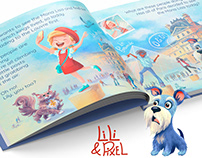 Children's Book Lili and Pixel. Spread