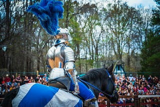 A knight like in King Arthur’s court