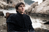 Humorous depiction of author envisioning the path toward a better Game of Thrones ending / image of Bran from TV show Game of Thrones / Credit: HBO