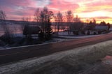 The Revolving Views in Front of Our Home in Norway