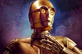 Picture of C3PO from Star Wars.