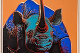 Picture of Andy Warhol’s Rhinoceros painting