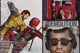 Collage de fotos con imágenes de las tres películas mencionadas en el articulo. “Deadpool and Wolverine”, “Demolition” y “The Producers”