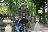 The author in the Jardin du Luxembourg