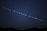 Did you see a trail of lights in the sky? No, they weren’t UFOs.