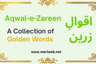 Aqwal-e-Zareen - A Collection of Golden Words - 17 Best Aqwal e Zareen