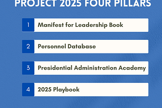 The Four Pillars of Project 2025 and the RNC Platform