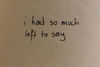 In The Room Full of People — I Will Always Notice you