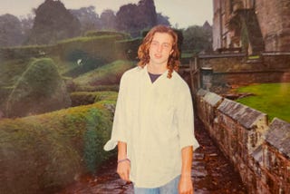 Teenage Gentry Bronson during the late 1980s with long hair