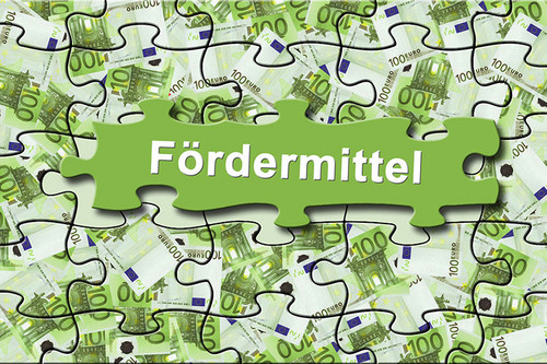 Puzzle mit dem Wort Fördermittel